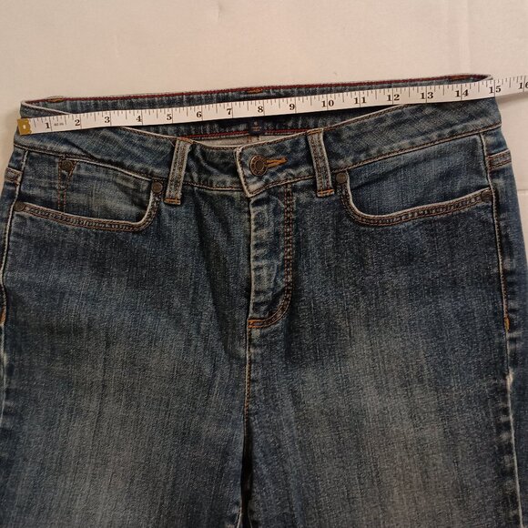 2 Pairs Talbots Classic Heritage Medium Wash Straight Leg Jeans Women’s Size 6 - Picture 13 of 16